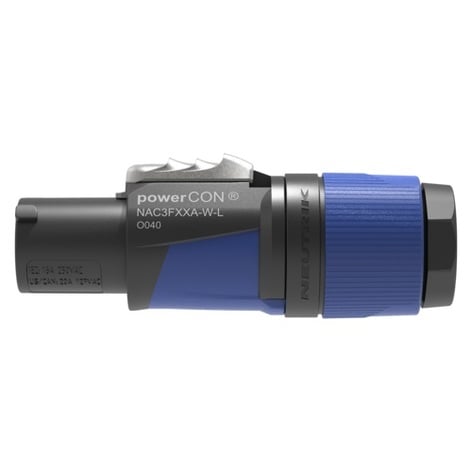 Neutrik NAC3FXXA-W-L-D PowerCON XX Series Cable End Power In Blue10-16 Mm 100ct Box