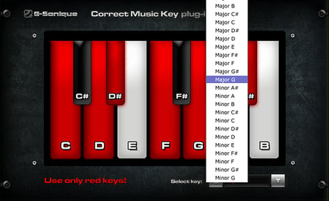 G-Sonique Correct music key /scale Melodies And Scale Helper [Virtual]