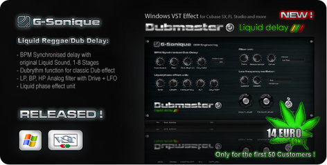 G-Sonique Dubmaster - Liquid delay Nu-Skool Dub Liquid Delay [Virtual]