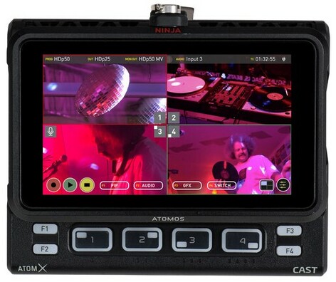 Atomos Ninja V 5" HDMI Recording Monitor With AtomX CAST Switcher Bundle