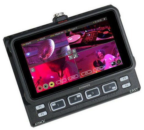 Atomos Ninja V 5" HDMI Recording Monitor With AtomX CAST Switcher Bundle