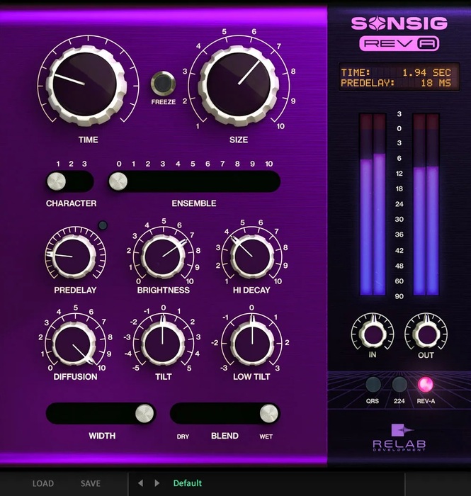 Relab Sonsig Rev-A Lush Reverb With A Simple And Intuitive GUI [Virtual]