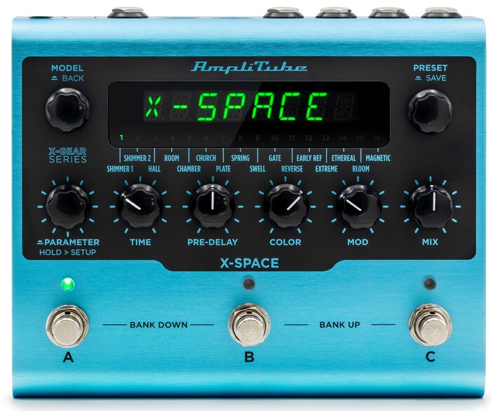 IK Multimedia AmpliTube X-SPACE Reverb Pedal With 16 Reverb Types