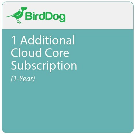 BirdDog BDCLOUDCORE12M 1 Additional Cloud Core Subscription, 365 Days
