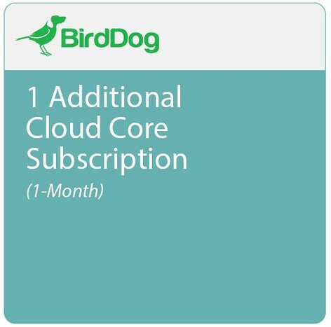 BirdDog BDCLOUDCORE1M 1 Additional Cloud Core Subscription, 30 Days