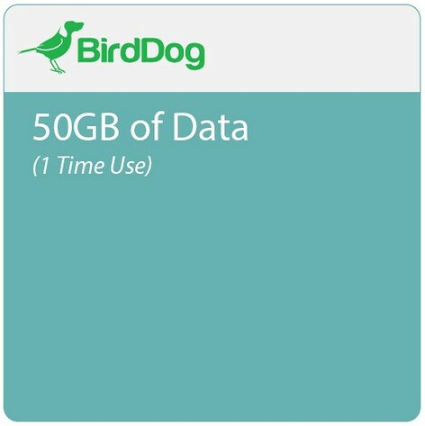 BirdDog BDCLOUDDATA50 50GB Of Data For BD Cloud 3.0, 1 Time Use