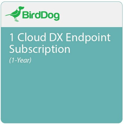 BirdDog BDCLOUDDX12M 1 BirdDog Cloud DX Endpoint Subscription, 365 Days, Enterprise Only