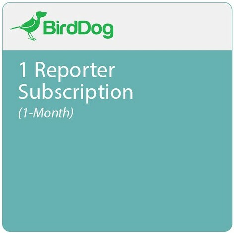 BirdDog BIRDDOGREP1M 1 BirdDog Reporter Subscription, 30 Days