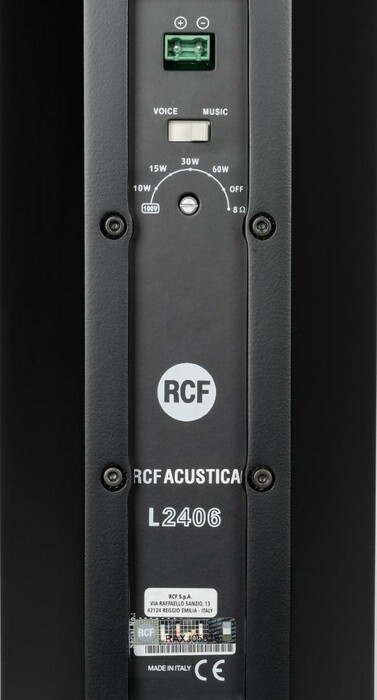 RCF L2406-T 3-Way Passive Column Loudspeaker, Constant Voltage