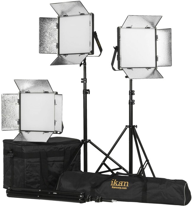 ikan Lyra 1x1 Bi-Color Soft Panel LED 3 Light Kit Lyra 1x1 Bi-Color Soft Panel LED 3 Light Kit