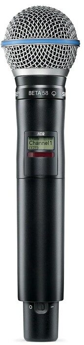 Shure AD24D/B58-G57 Axient Dual Channel Handheld Wireless Bundle With 2 B58 Mics, 2 Batteries, Charger, In G57 Band