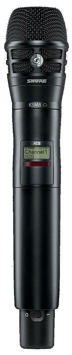 Shure AD24D/KSM8B-G57 Axient Dual Channel Handheld Wireless Bundle With 2 KSM8B Mics, 2 Batteries, Charger, In G57 Band