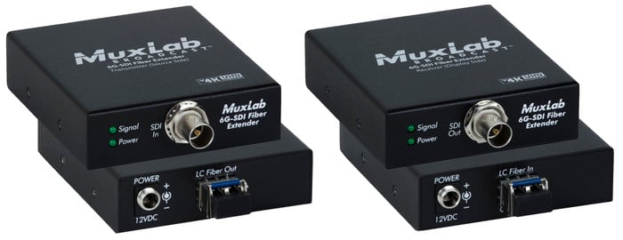 MuxLab 6G-SDI Fiber Extender Kit Digital Video Transmitter