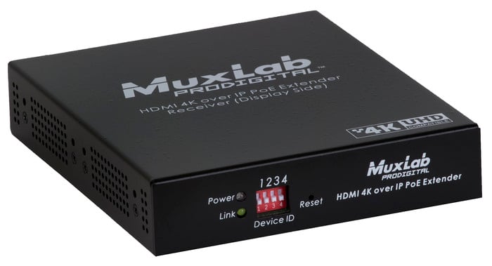 MuxLab MUX-500759-RX Video Wall 4K HDMI Over IP PoE Receiver