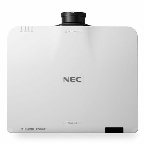 NEC NP-PA804UL-W-41 8,200 Lumens WUXGA Professional Installation Laser Projector With NP41ZL Lens, White