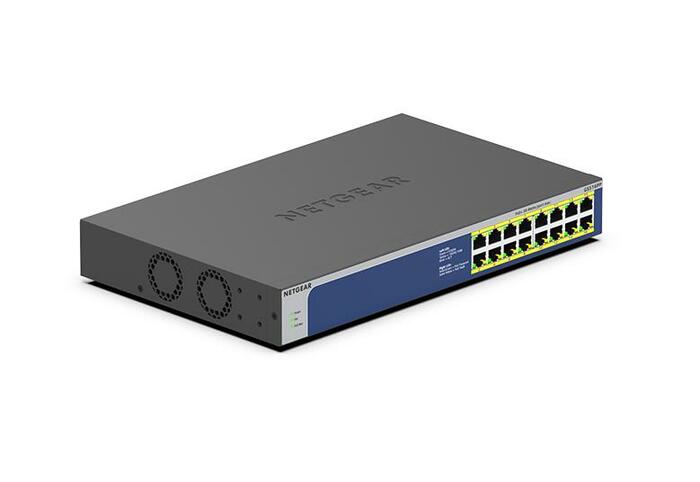 Netgear GS516PP-100NAS 16-Port Gigabit PoE+ Compliant Unmanaged Switch