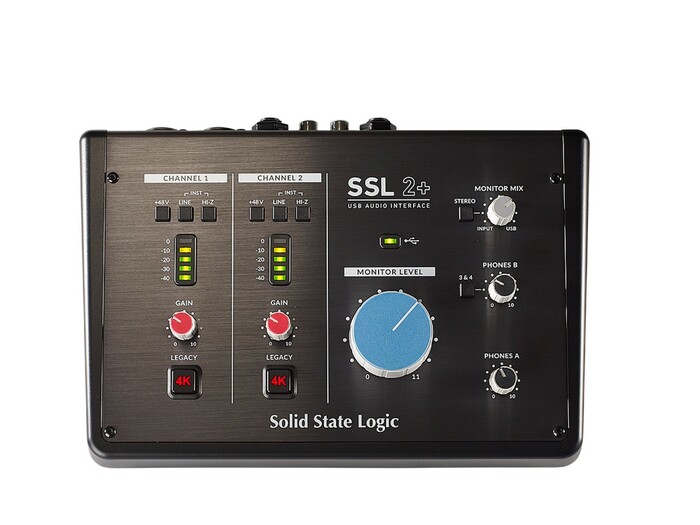 Solid State Logic SSL2+ Recording Pack USB Interface With Condenser Microphone And Headphones