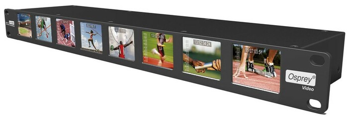 Osprey Video MVS-8 3G SDI Multiviewer With 8x 2" LCD Monitors