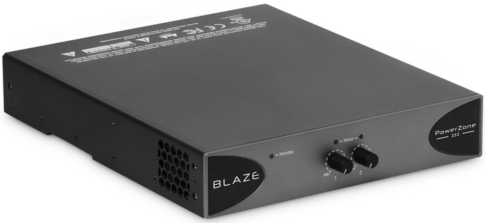 Blaze Audio PowerZone 252 Compact 2-input Configurable 250W Installation Amplifier With Flex Powersharing Across 2x 125W