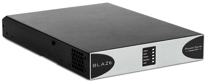 Blaze Audio PowerZone Connect 254 Compact 10 Input  250W Max 4-channel Networkable Matrix Smart Amplifier With Onboard Onboard  Mixing, DSP, Wi-Fi, Control And Powersharing