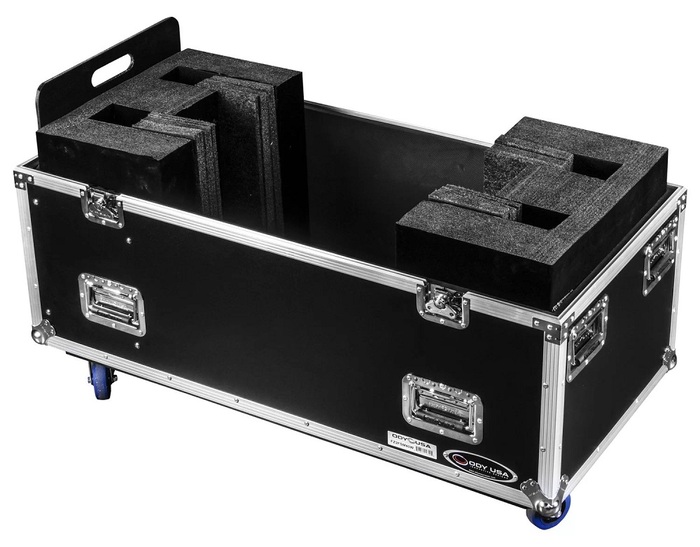 Odyssey FZ2FSM40W Dual 40-43" Flat Screen Monitor Case With Castors