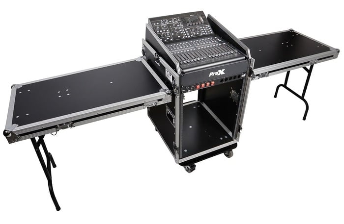 ProX T-16MRSS13ULT Universal 19" Rack-Mount Mixer W-13U Top And 16U Front W-2 Side Work Tables