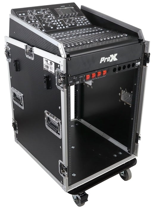 ProX T-16MRSS13ULT Universal 19" Rack-Mount Mixer W-13U Top And 16U Front W-2 Side Work Tables