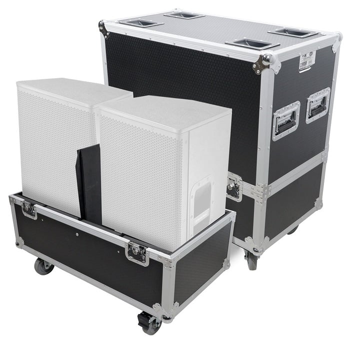 ProX XS-SP2X12W-MK2 Universal ATA Flight Case For 2x Speakers 25"x15"x15"