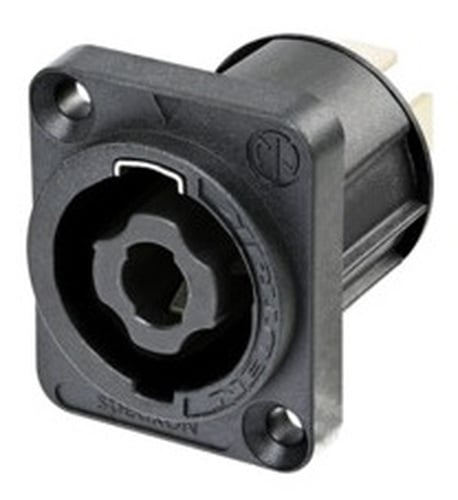 Neutrik NL4MPXX-UC Upper Current SpeakON 4-Pole Receptacle With V-0 Insert , Square Flange