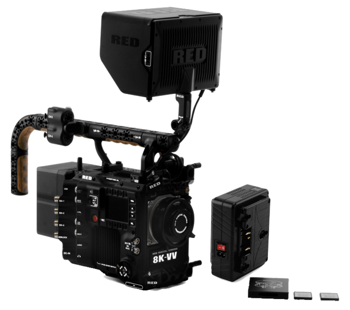 RED Digital Cinema V-RAPTOR XL 8K VV Production Pack without Batteries (Gold Mount) 8K VV Camera Bundle For Large Productions, Gold Mount, No Batteries