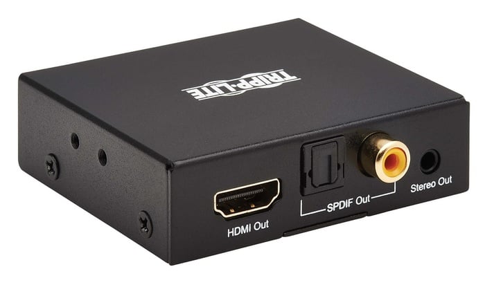 Tripp Lite P130-000-AUDIO2 UHD 4K60 HDCP2.2 HDMI Audio De-Embedder Extractor