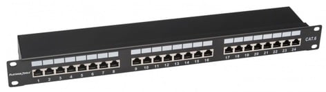 Platinum Tools 668-24C6S 24 Port Cat6 Shielded Patch Panel