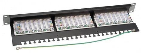 Platinum Tools 668-24C6S 24 Port Cat6 Shielded Patch Panel