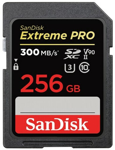 SanDisk SDSDXDK256GANCIN Extreme PRO 256GB UHS-II Memory Card