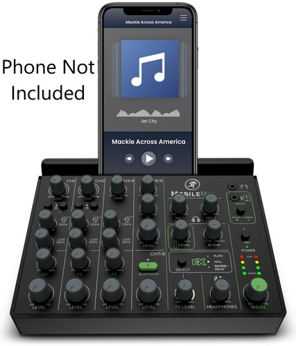 Mackie MOBILEMIX 8-Channel USB-Powerable Mixer For A/V Production, Live Sound & Streaming