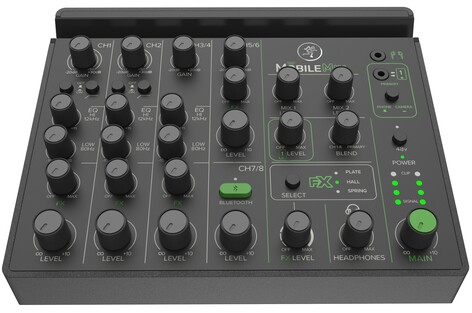 Mackie MOBILEMIX 8-Channel USB-Powerable Mixer For A/V Production, Live Sound & Streaming