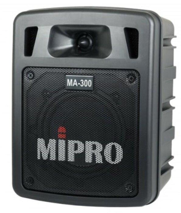 MIPRO MA-300/ACT-58H2 1-Channel PA System With 2 Handheld Microphones Bundle