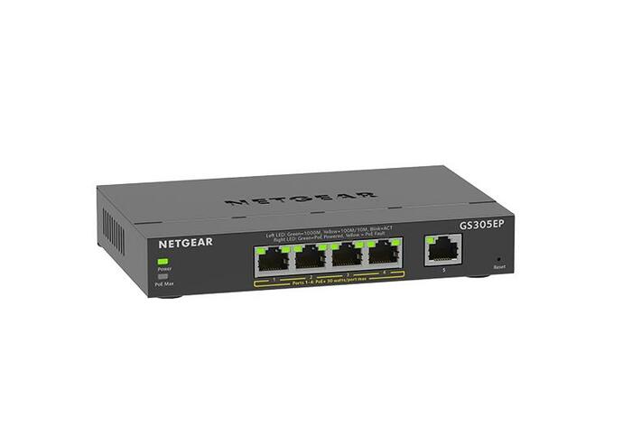 Netgear GS305EP-100NAS 5-Port Gigabit Ethernet Plus PoE Switch