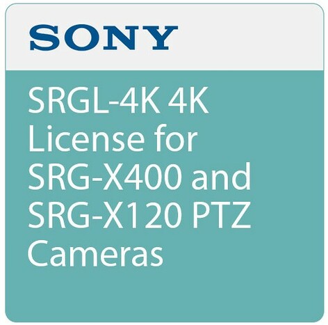 Sony SRGL4K 4K License For SRGX400 And SRGX120 PTZ Series