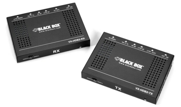Black Box Network Svcs VX-HDB2-KIT BBX-VX-HDB2-KIT HDR CATx Video Extender Receiver And Transmitter