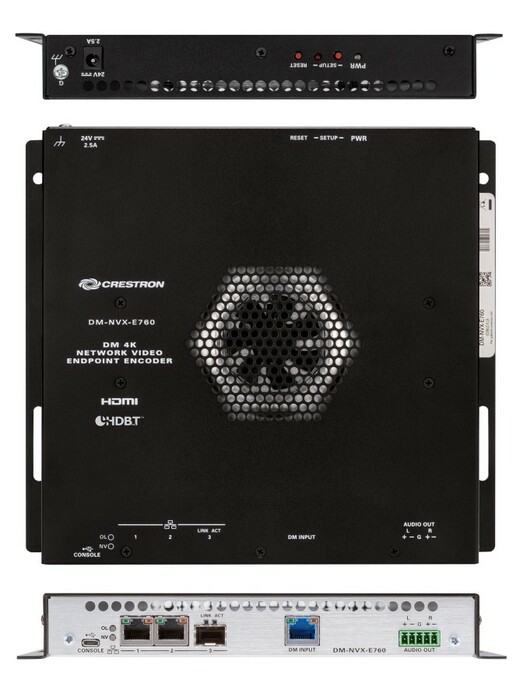 Crestron DM-NVX-E760 DM NVX 4K60 4:4:4 HDR Network AV Encoder With DM Input