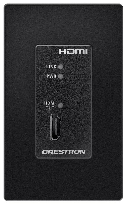 Crestron HD-RX-4KZ-101-1G-B DM Lite 4K60 4:4:4 Receiver, Wall Plate, Black