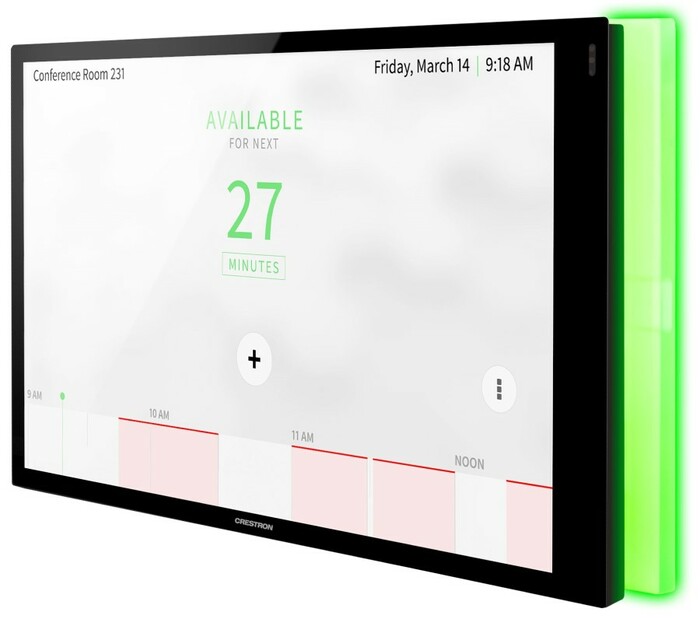 Crestron TSS-1070-B-S-LB-KIT 10.1" Room Scheduling Touch Screen, W/TSW-1070-LB-B-S Light