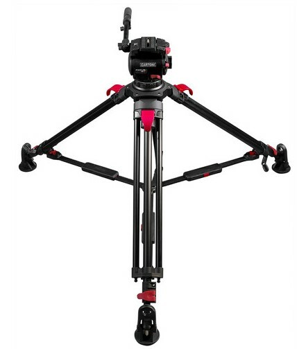 Cartoni Focus 10 Red Lock System Fluid Head With Red Lock Tripod System