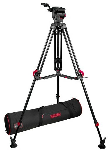 Cartoni Focus 12 Red Lock System Fluid Head With Red Lock Tripod System