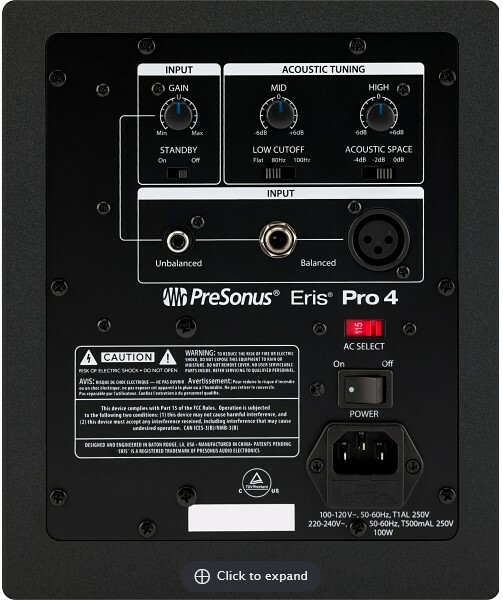 PreSonus ERIS-PRO-4 4.5" Active Studio Monitor (single)