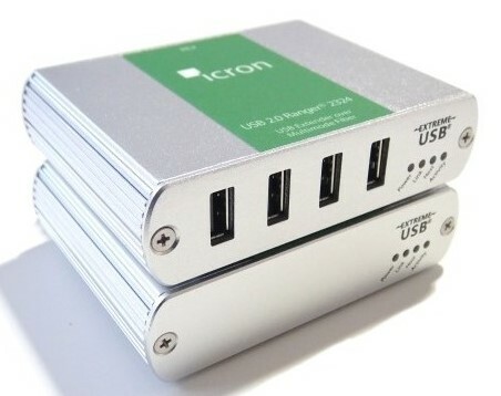 Icron USB 2.0 Ranger 2324 Four-Port Multimode Fiber 500m Extender