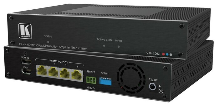 Kramer VM-4DKT 1:4 4K60 4:4:4 HDMI To Long–Reach DGKat 2.0 DA