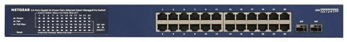 Netgear GS724TPP 6-Port PoE+ Gigabit Ethernet Switch 380W, Managed Data