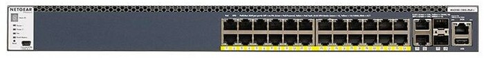 Netgear GSM4328PA 24x1G PoE+ Stackable Managed Switch With 2x10GBASE-T And 2xSFP+, 550W PSU